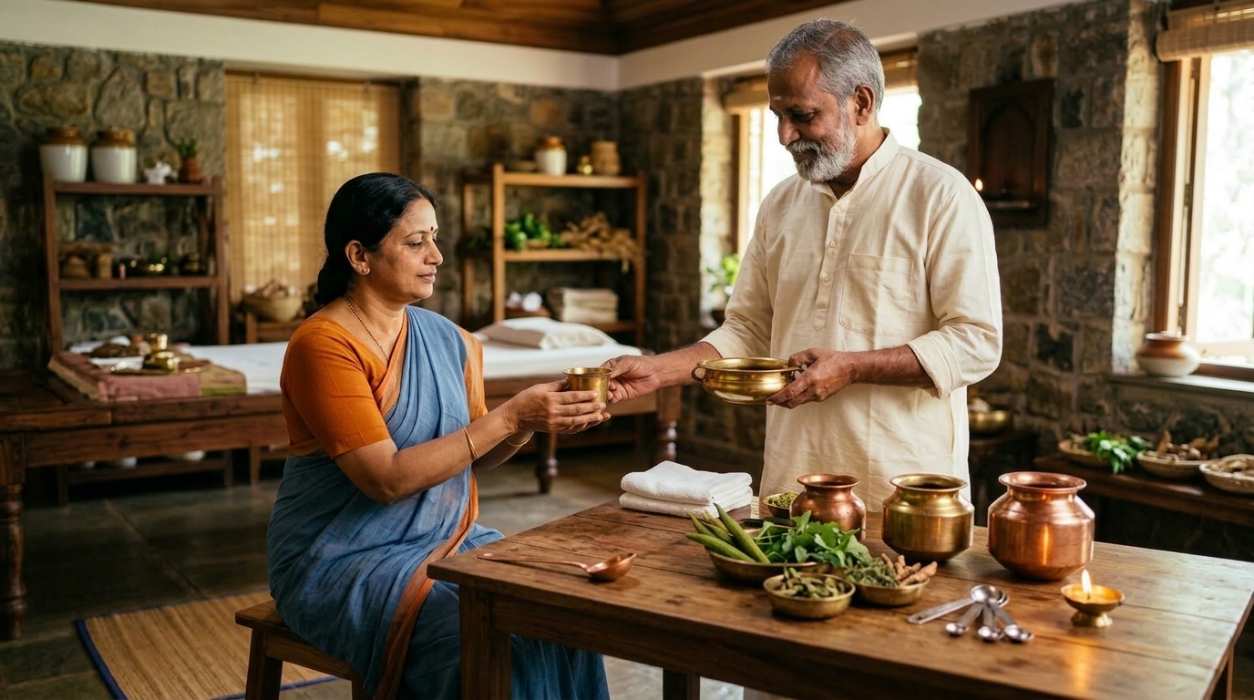 Classical Vamana Karma Therapeutic Controlled Emesis Preparation